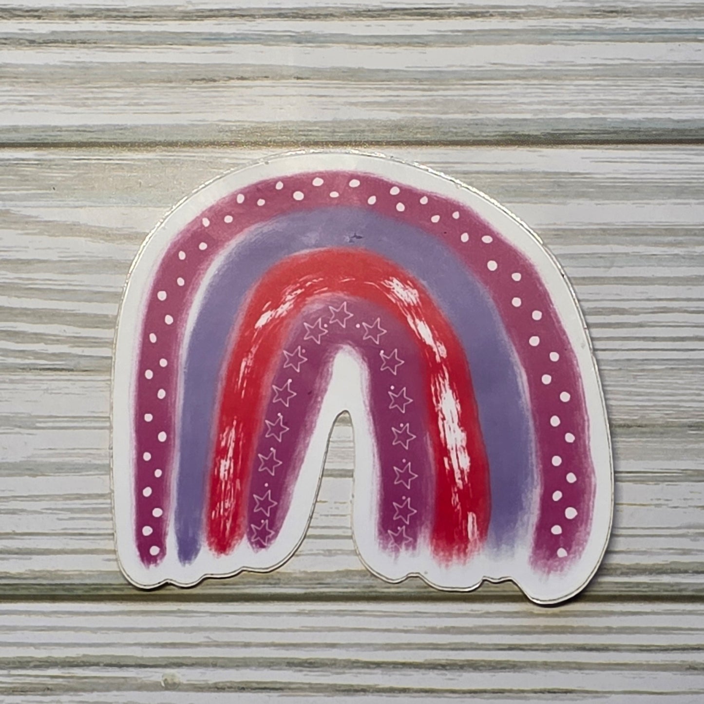 Boho pink rainbow sticker