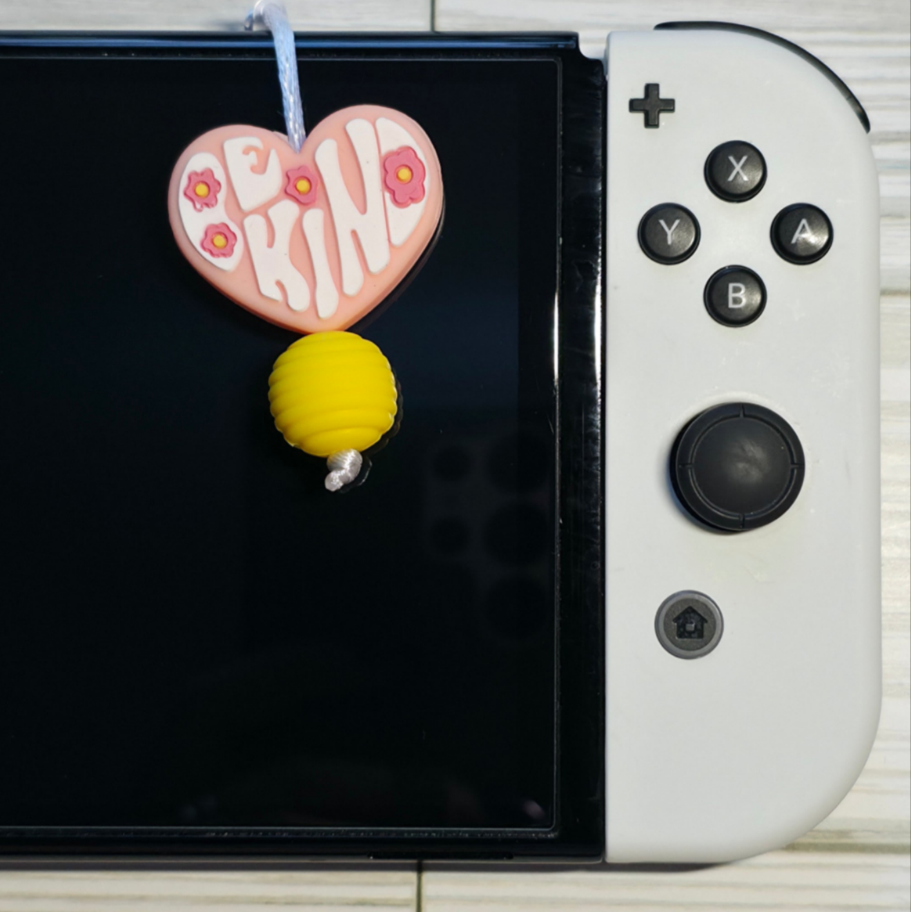 Be Kind Pink & Yellow Thingamabob for Nintendo Switch