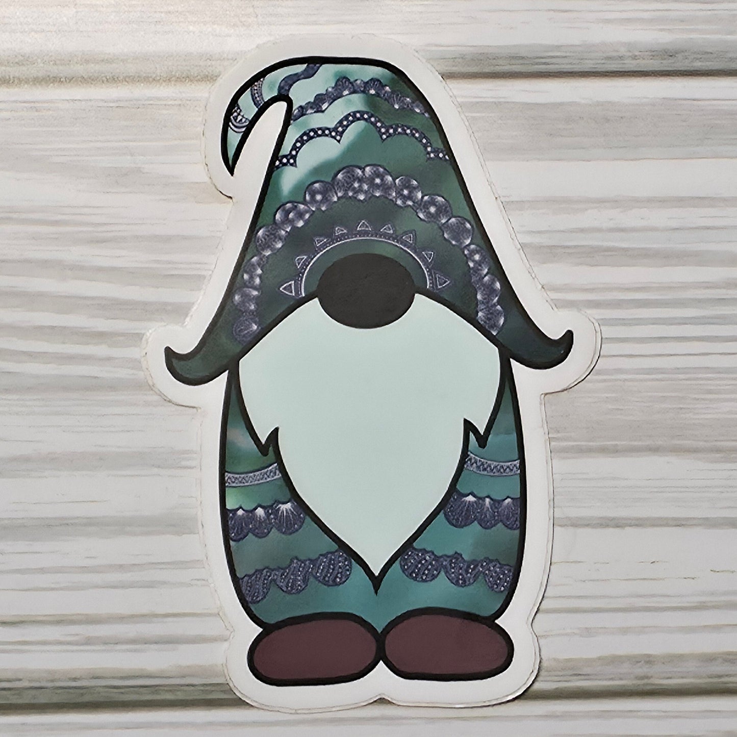 Seafoam Teal and Navy Gnome